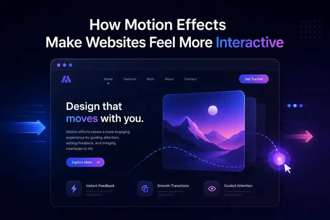 How Motion Effects Make Websites Feel More Interactive
