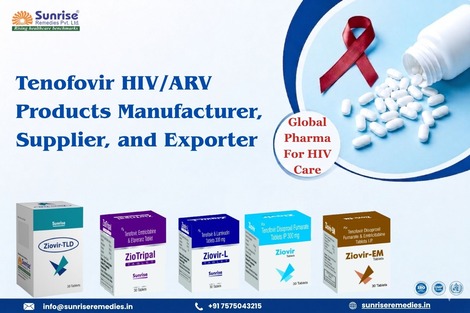 Tenofovir HIV/ARV Products Manufacturer, and Exporter