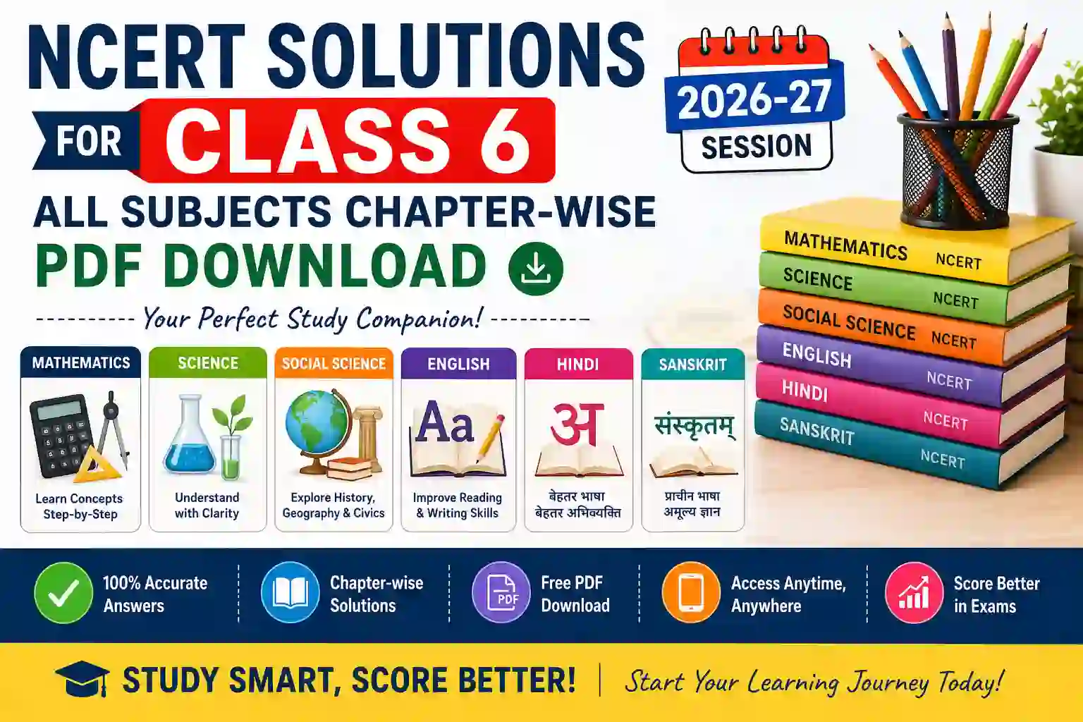 NCERT Solutions for Class 6 – All Subjects