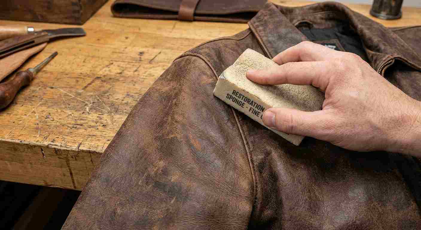 Distressed Leather Jacket Is Losing Its Original Look