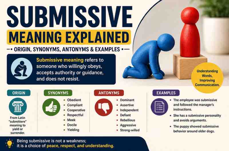 Submissive Meaning Explained: Origin and Synonyms