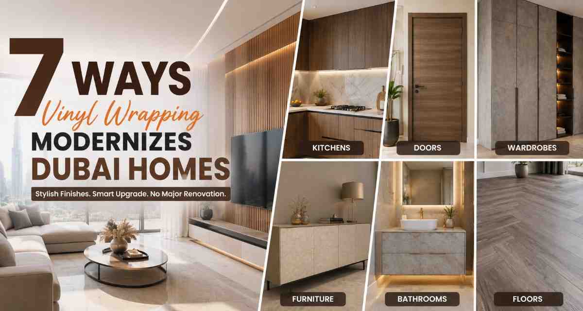 7 Ways Interior Vinyl Wrapping Modernizes Dubai Homes