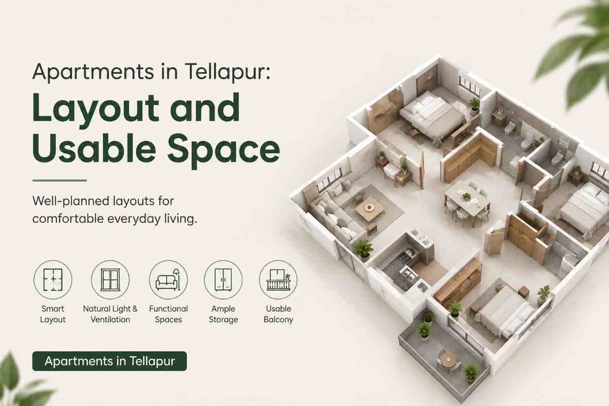 Apartments in Tellapur: Layout and Usable Space
