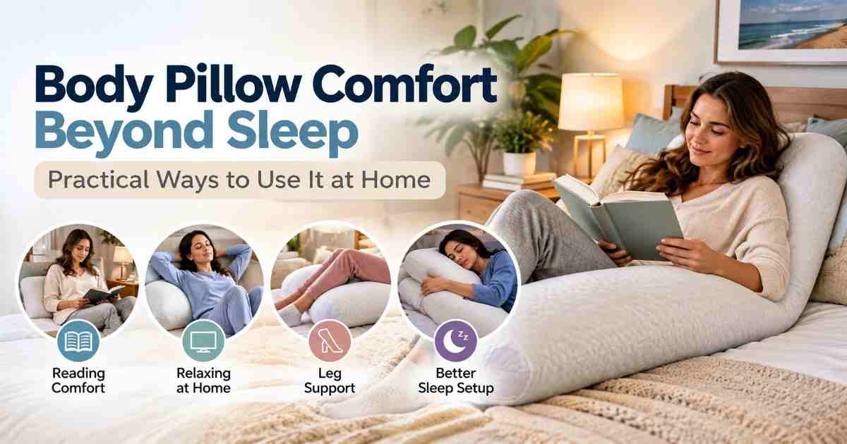 Body Pillow Comfort Beyond Sleep: Practical Home Uses