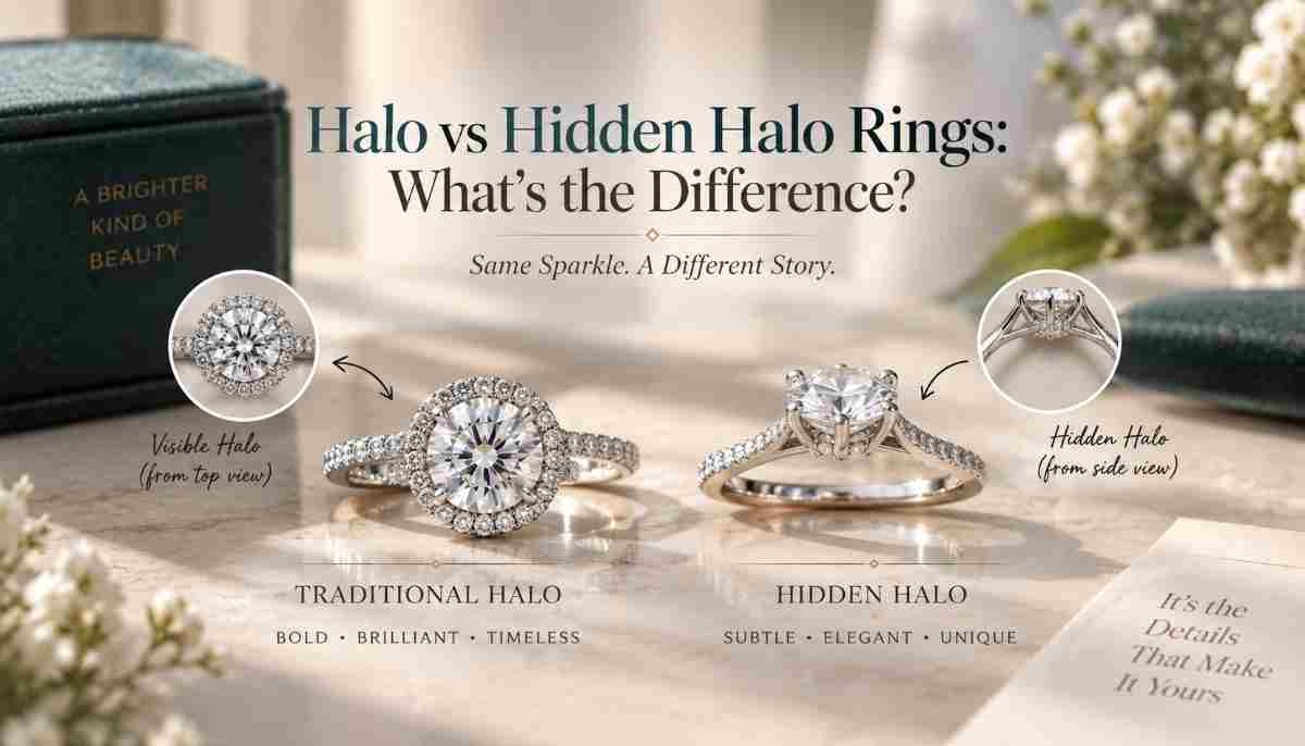 Halo vs Hidden Halo Rings: What’s the Difference?