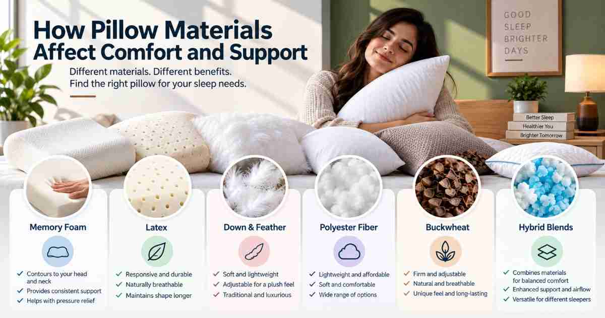 Pillow Materials and Their Comfort Benefits