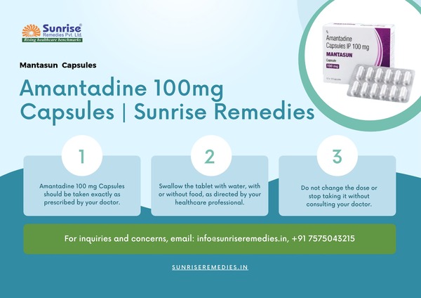 Amantadine 100mg Capsules | Sunrise Remedies